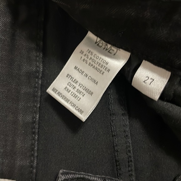 Vervet back skinny denim sz 5/27 nice fading on front - Picture 3 of 7